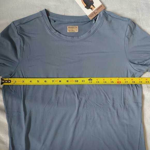 Woman's Mondetta Greyish-Blue T-Shirt - Picture 5 of 6